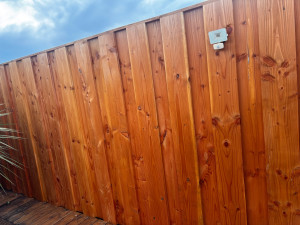 Photo de galerie - Clôture Volige pose en quinconce 