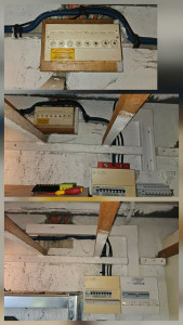 Photo de galerie - Transformation du jour : Adieu les vieux fusibles ! ?️ Déplacement du tableau électrique et passage aux disjoncteurs avec protection différentielle générale. Une installation propre, aux normes et plus facile à manipuler en cas de coupure. La sécurité él