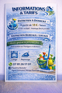 Photo de galerie - Un flyer de ma micro-entreprise. 