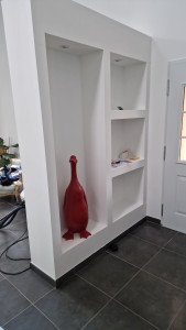 Photo de galerie - Création d'un meuble a l'entrée 