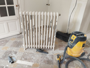 Photo de galerie - Ponçage de radiateur avant mise en peinture ?