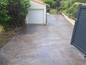 Photo de galerie - Béton imprimé avec couleur 