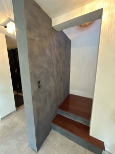 Photo de galerie - Béton ciré mural 