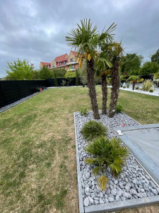 Photo de galerie - Paillage galet noir ébène 