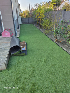 Photo de galerie - Gazon synthétique posé 