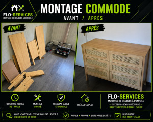 Photo de galerie - Montage soigné d'une commode de chambre.