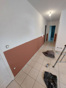 Photo de galerie - Peinture couloir en deux coloris 