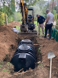 Photo de galerie - Installation fosse septique 