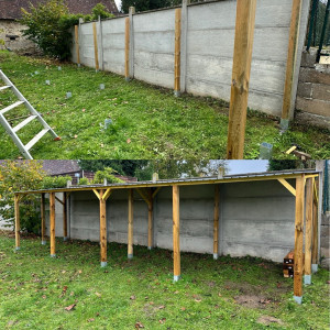 Photo de galerie - Construction d’un abris à bois 