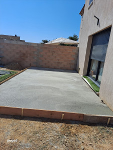 Photo de galerie - Réalisation d'une terrasse en béton
