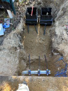 Photo de galerie - Prises en charge sur un conduites pvc 