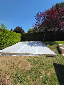 Photo de galerie - Préparation de terrain pour pose d’une piscine extérieur 