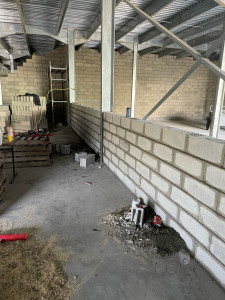 Photo de galerie - Mur en parpaing de séparation 