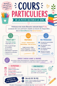 Photo de galerie - Cours particuliers 