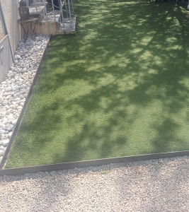 Photo de galerie - Réalisation gazon synthétique