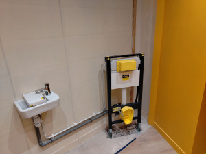 Photo de galerie - Rajouter lave mains et wc suspendu 