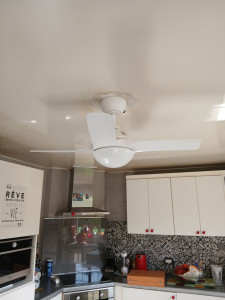 Photo de galerie - Spres montage lustre suspension avec ventilateur 