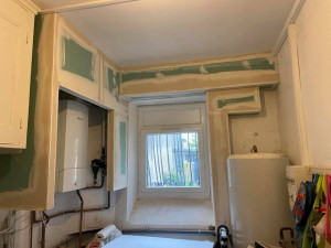 Photo de galerie - Pose de placoplatre plus joint 