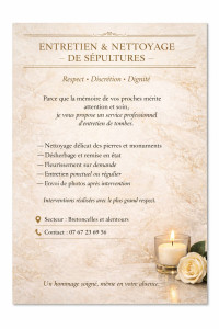 Photo de galerie - Entretien et nettoyage de sépultures 