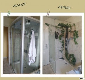 Photo de galerie - Changement de cabine de douche !!