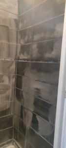 Photo de galerie - Pose de carrelage mural dans un wc