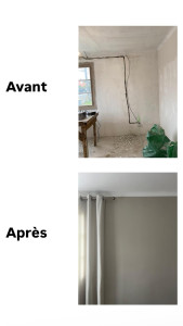 Photo de galerie - Chantier numéro 3: avant -> après