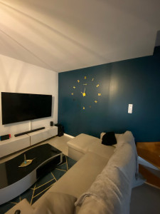 Photo de galerie - Mise en peinture de ce magnifique bleu Cannard 