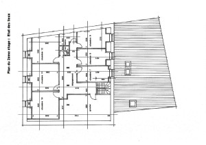 Photo de galerie - Plan d'état des lieux d'un étage de bâtiment.