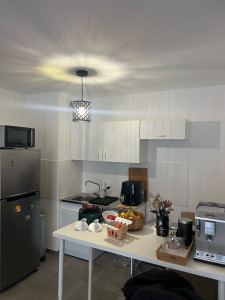 Photo de galerie - Installation d’un lustre