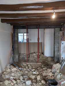 Photo de galerie - Ouverture mur porteur après 