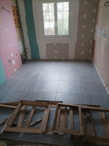 Photo de galerie - Pose de carrelage 