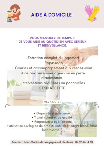 Photo de galerie - Flyers aide à domicile