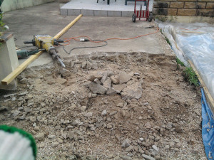 Photo de galerie - Destruction d’une dalle. 