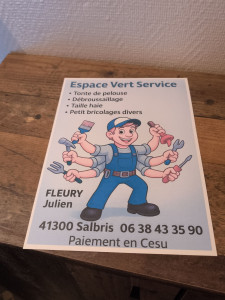 Photo de galerie - Bonjour je fais espace vert débroussaillage tonte désherbage ménage sauf repassage 