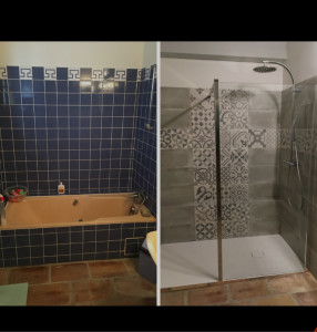 Photo de galerie - Avant /apres SDB