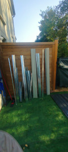 Photo de galerie - Montage abri de jardin en métal 