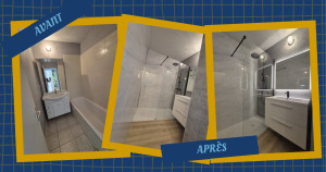 Photo de galerie - Rénovation et réagencement d'une salle de bain. 
