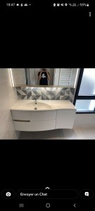 Photo de galerie - Pose meuble de salle de bain 