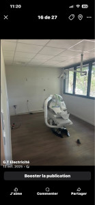 Photo de galerie - Rénovation électriques d’un cabinet de dentiste 