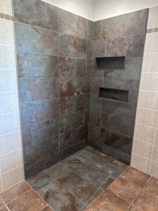 Photo de galerie - Douche à l’italienne plus faïence 