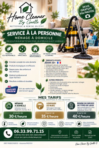 Photo de galerie - TARIFS MENAGE 