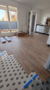 Photo de galerie - Pose de parquet flottant 