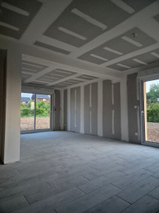 Photo de galerie - Réalisation bandes placo 