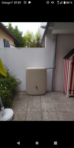 Photo de galerie - Mise en place récupérateur d'eau de pluie 