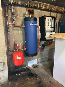 Photo de galerie - Pose d’une pompe à chaleur 