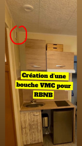 Photo de galerie - Création d’une nouvelle bouche VMC  auto pour RBNB