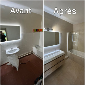 Photo de galerie - Rénovation salle de bain complète 