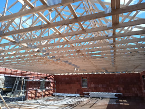 Photo de galerie - Pose de charpente Fermette 
