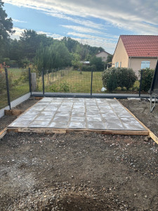 Photo de galerie - Dalle béton et dalle de finition par dessus 