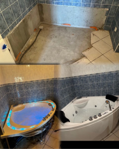 Photo de galerie - Remplacement d’une baignoire balneo 